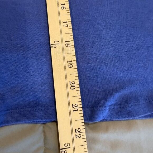 Maje Linen T-shirt Cutouts Alena Bleu Deep Periwinkle Blue Cap Notch Size 2 - Picture 8 of 9